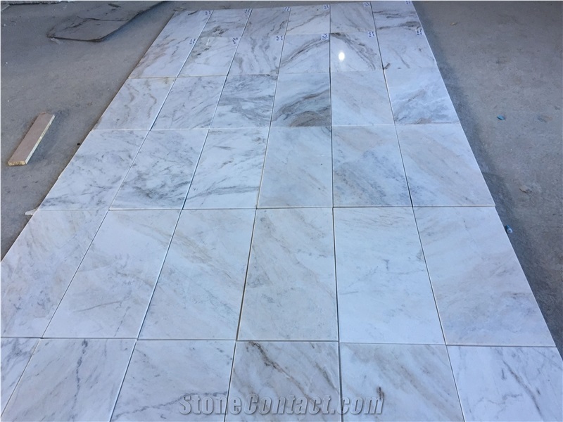 Fragrant Snow White Marble Slab Floor Wall Tile