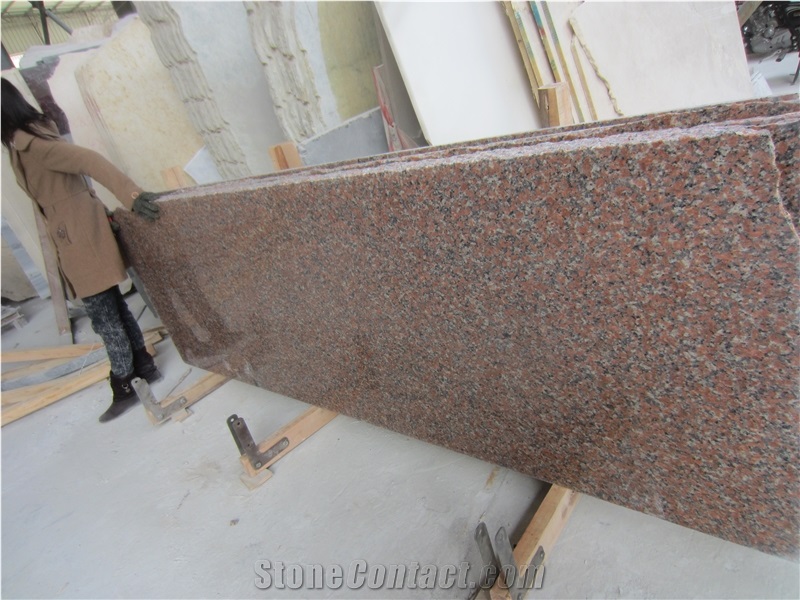G562 Maple Red Granite Polished Slab Tile
