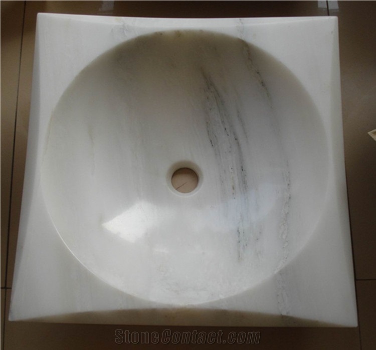 Guangxi White Marble Wash Basin/Sink