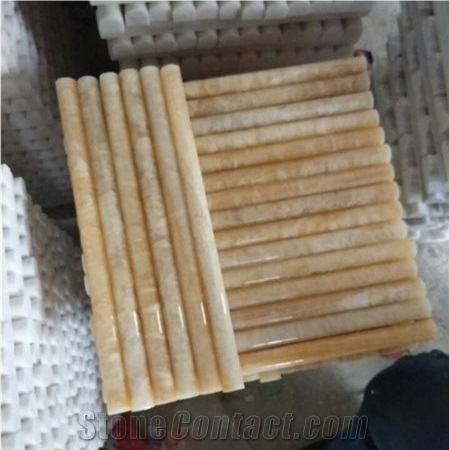 Honey Onyx Pencil Bullnose Moldings