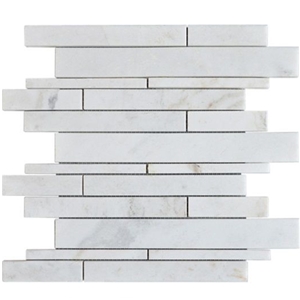 Linear Strip Marble Mosaic for Kitchen Backsplash