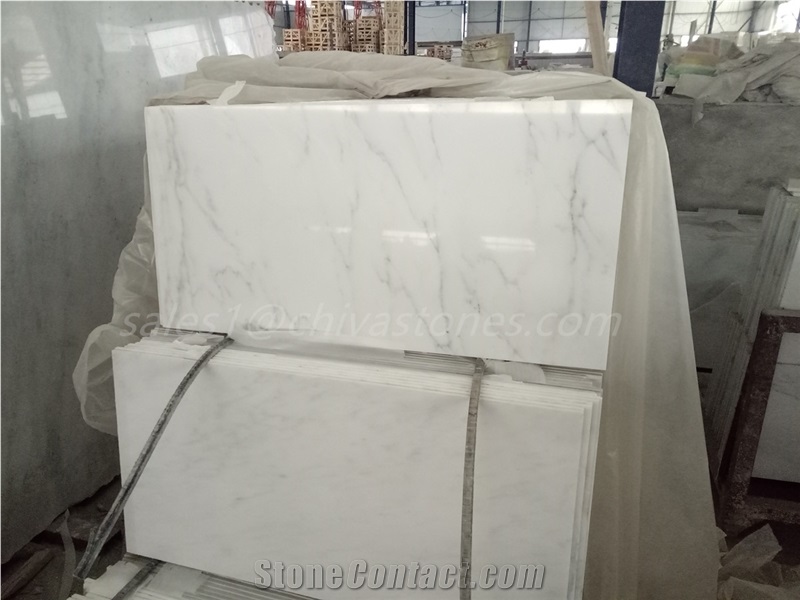 Oriental White Eastern White Marble Flooring Tile