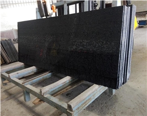 Polished Angola Black Granite Slab Flooring Tile