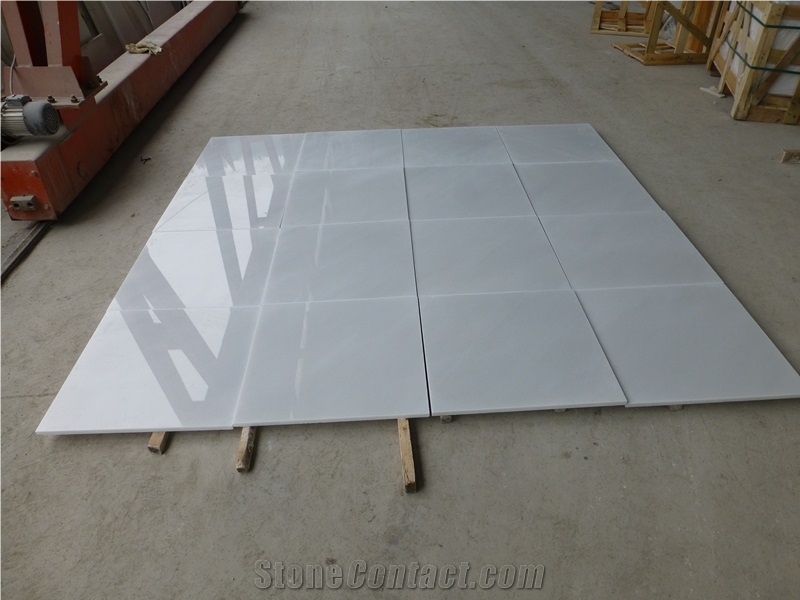 Pure White Marble Slab for Flooring Wall Tile