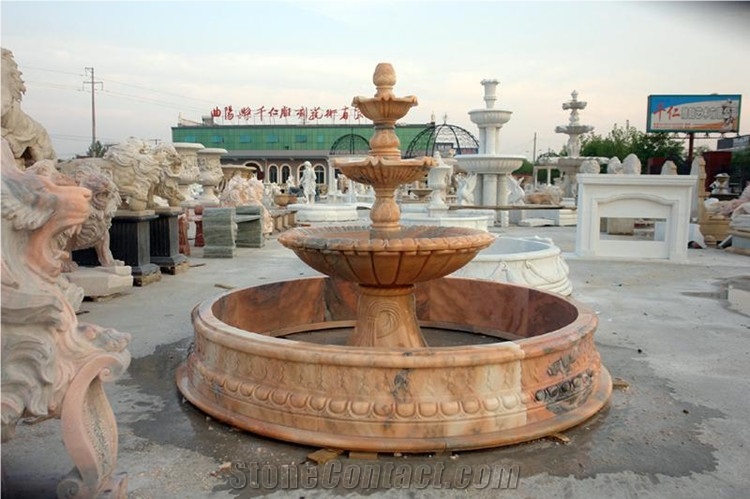 White Marble Water Foundtain for Garden