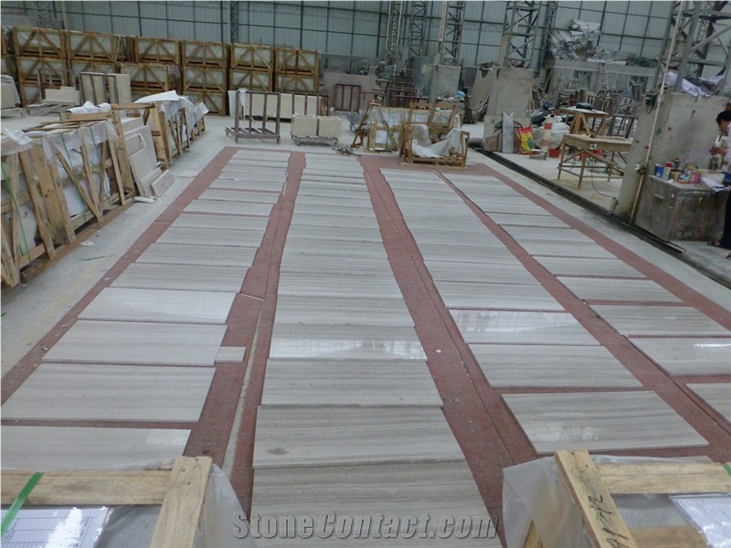White Serpenggiante Marble Tile for Flooring
