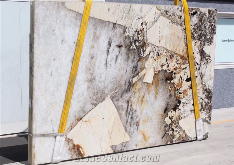 Pandora Granite Slabs,Luxury White Granite Tile