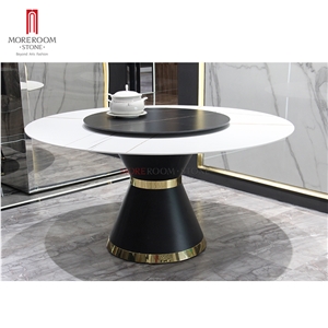 Large Porcelain Kitchen Table Top with Metal Base