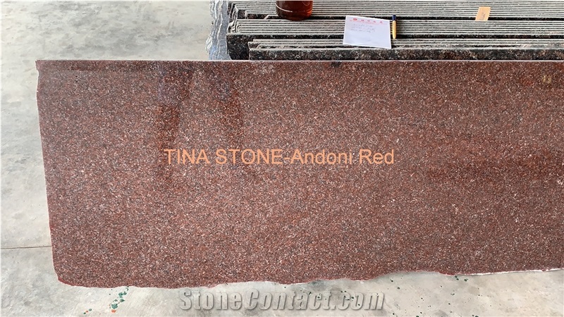Andoni Red Granite Tiles Slabs