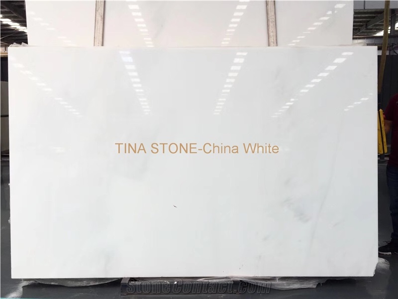 China White Marble Tiles Slabs for Countertop Floor