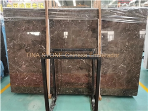 Chinese Emperador Marble Tiles Slabs Covering