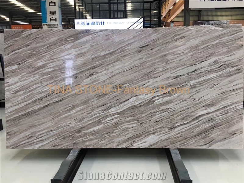 Fantasy Brown Marble Tiles Slabs Building Covering