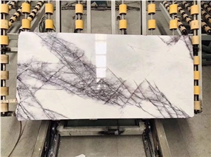 Lilac White Marble Tiles Slabs Building Covering