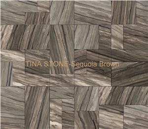Sequoia Brown Marble Tiles Slabs Building Covering