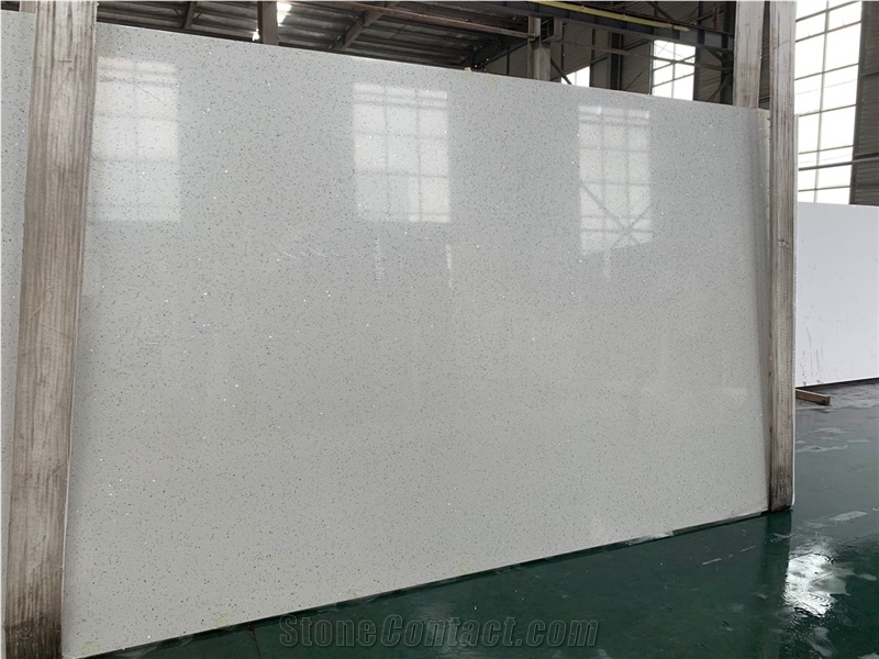 Artificial Stone White Quartz Slabs Sy112