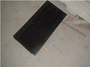Black Galaxy Polished Honed Floor Tiles