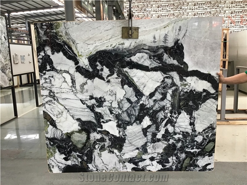Ice Jade Ice Connect White Beauty Marble Slabs