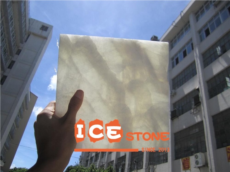 Snow White Onyx Slabs Decoration Building Material