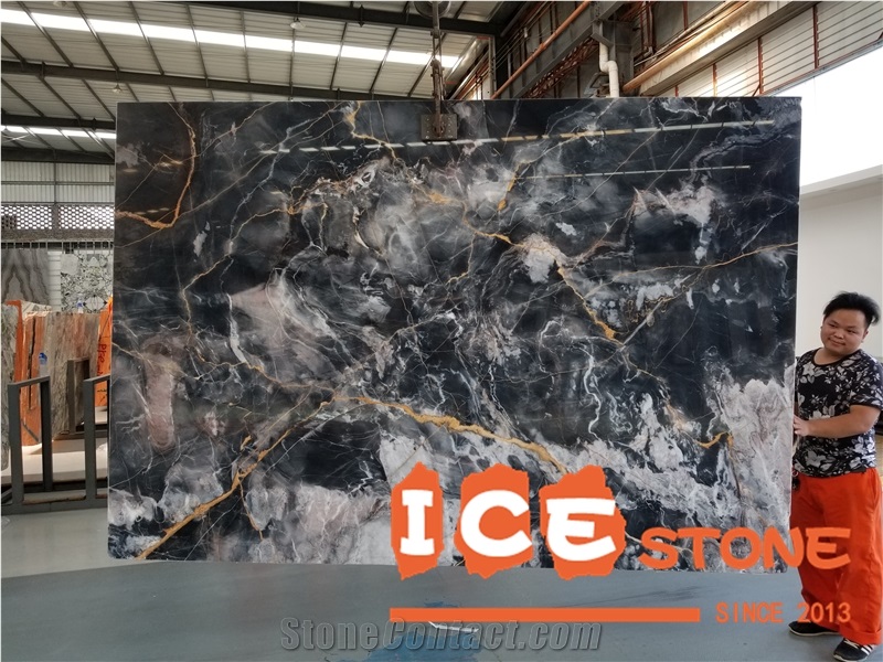 Venice Gold Marble Black Beauty Marble Cut to Size