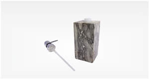 Grey Marble Dispenser Soap Premium-Stone Bath Accessories