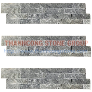 Silver Black Cladding Panels Cultured Stone