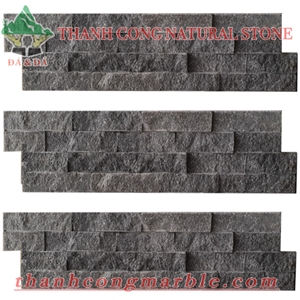 Silver Black Cladding Panels Cultured Stone