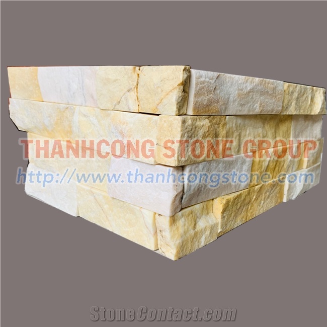 Viet Nam Yellow Marble Cultured Stone