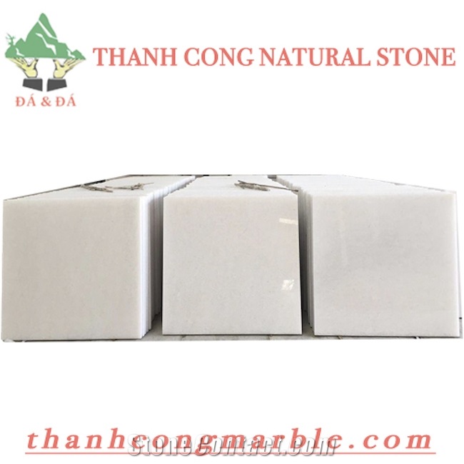 Vietnam Pure Crystal White Marble Tiles