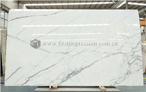 Italy White Calacatta Gold Marble Slabs for Wall