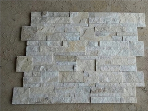 White Natural Cultured Stone Panel Wall Cladding
