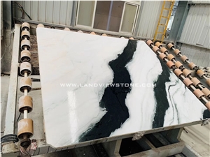 Black and White Marble Flooring Tiles Panda White