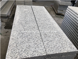 Cheap Outdoor Grey Granite Stone Flamed Steps