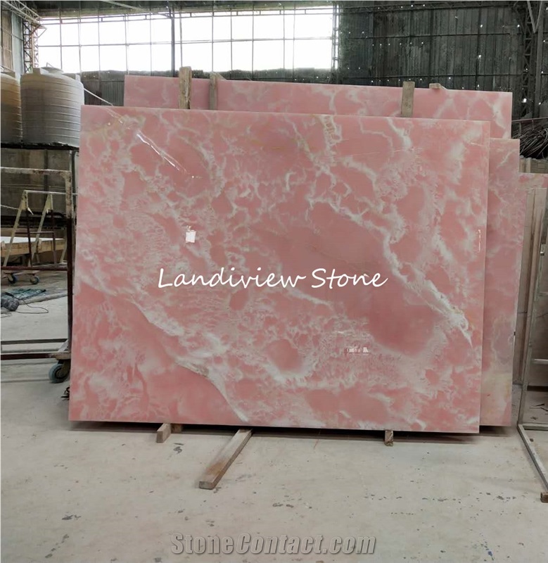 Onice Rosa Sapphire Pink Onyx Wall Cladding Bath