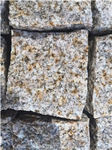 Absolute Yellow Quarry G682 Granite Cube Cobbles