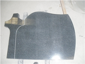 G654 Seasame Black Grey Granite Headstones