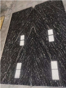 Polished Cheapest Spark Black Galaxy Granite Tile