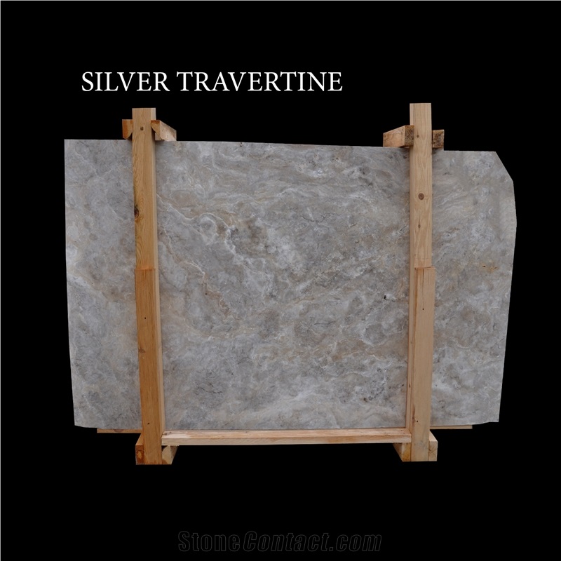 Silver Travertine, Grey Travertine