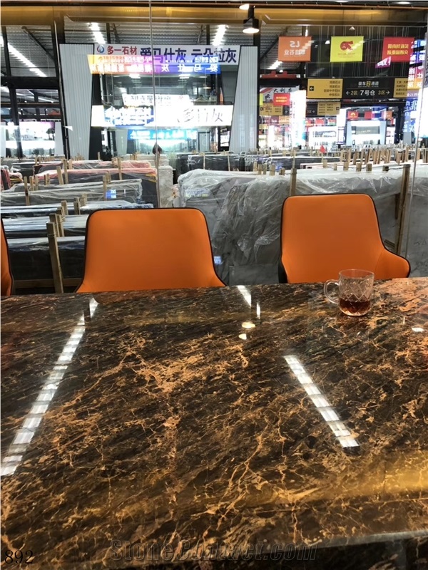 Black Empire Marble Brazil Golden Stone Wall Tiles