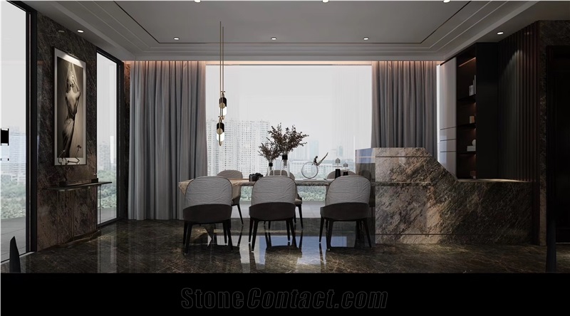 Brazil Gold Marble for Hotel Drawing Lliving Room
