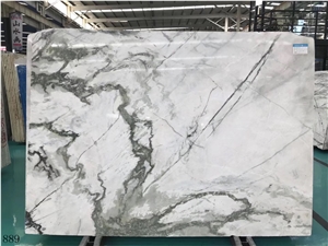 China Clivia White Marble Polished Slabs Wall Tile