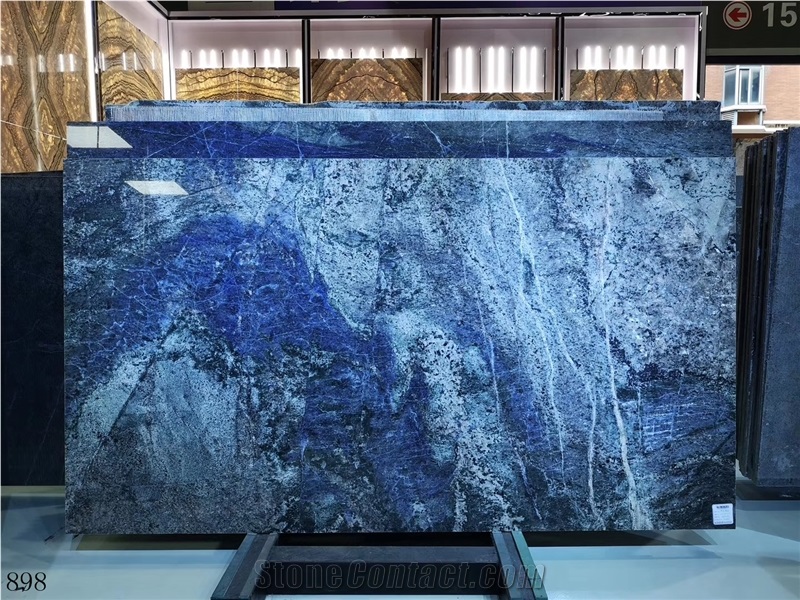 Funcy Sapphire Blue Dream Marble Slabs Wall Tiles