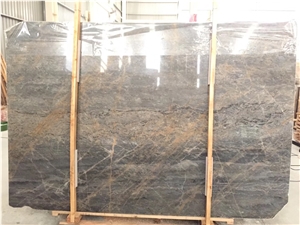 Provence Grey Marble Slabs Golden Vein Wall Paving
