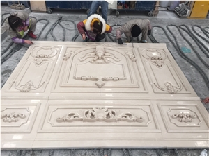 Aran White Marble Tiles Flooring Design