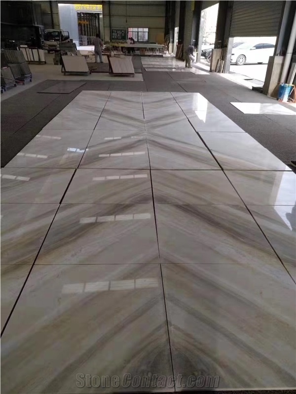 Bookmatch New Volakas White Veined Marble Slabs