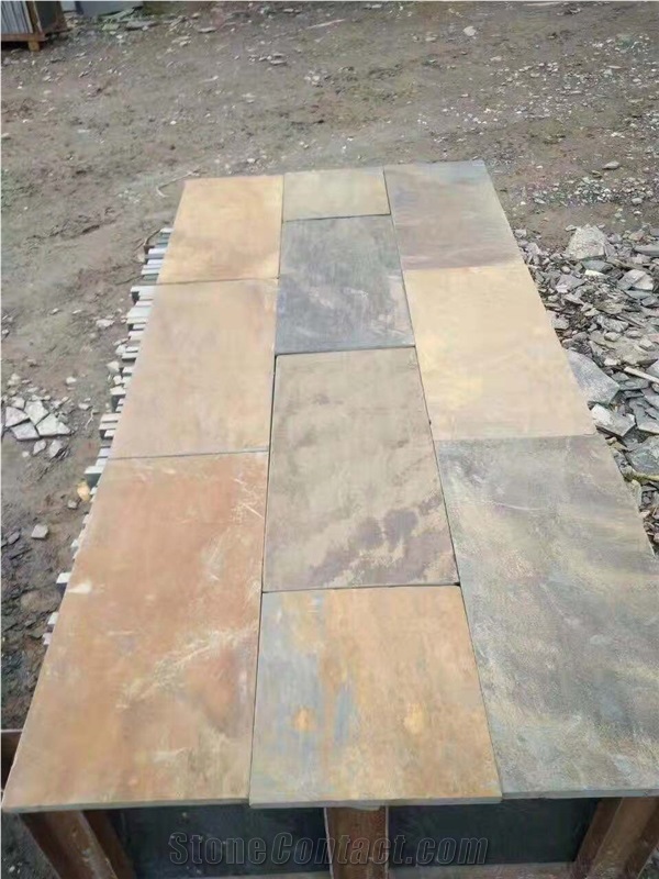 Building Construction Cladding Rusty Slate Tiles