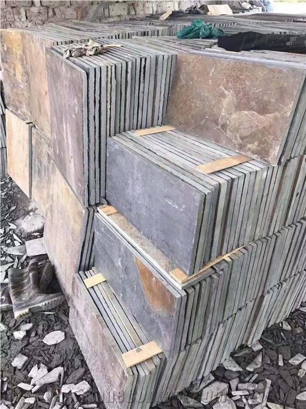 Building Construction Cladding Rusty Slate Tiles