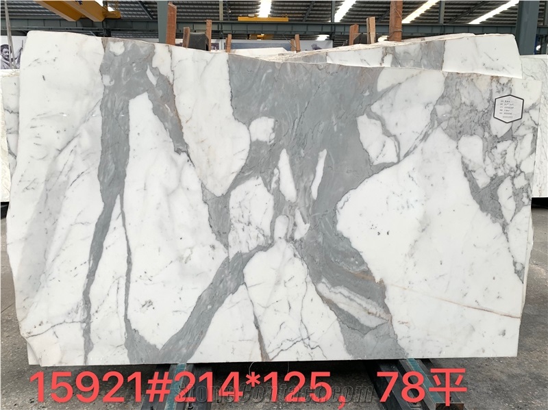 Calacatta White Marble Polished Honed Slabs