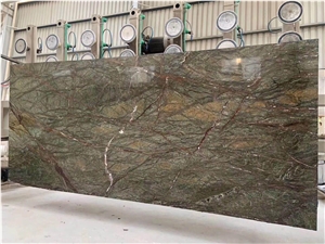 Factory Directly Supply Rain Forest Green Marble