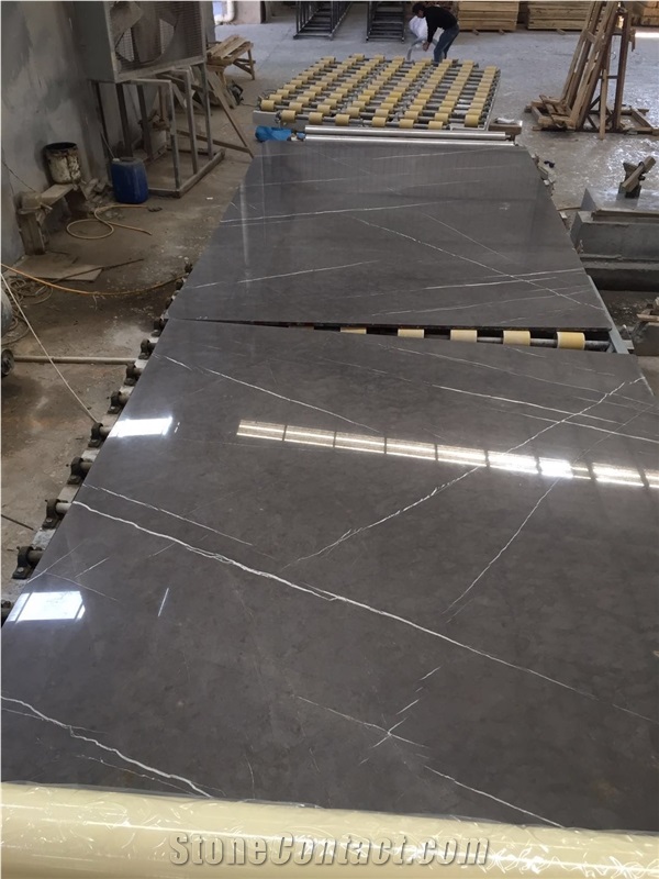 Floor Desigh Pietra Grey Marble Tiles Polished
