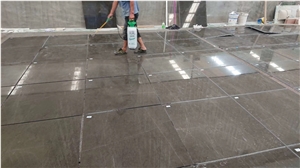 Grey Pietra Bookmatch Marble Slabs Brown Tiles